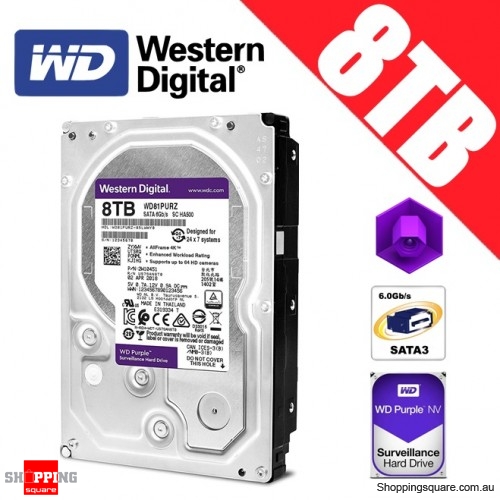 Western Digital Purple 8TB 3.5-inch SATA 6GB/s Surveillance Hard Drive Disk  - Online Shopping @ Shopping Square.COM.AU Online Bargain & Discount  Shopping Square