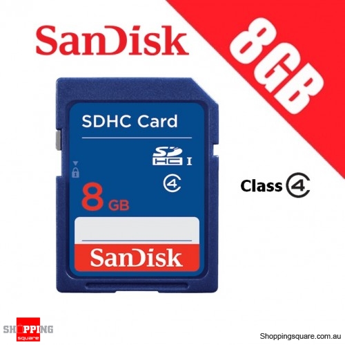 SanDisk 8GB SD Memory SDHC Card Secure Digital High Capacity Card Class