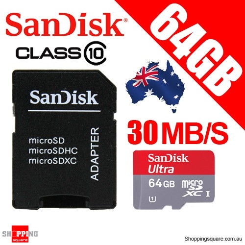 SanDisk Ultra 64GB microSDXC UHSI U1 memory card Class10