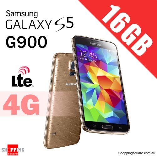 Samsung Galaxy S5 16GB G900 LTE 4G Smart Phone Gold ...