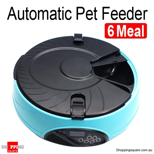 Automatic Pet Feeder Dog Cat Auto Digital Food Bowl 6 Meal With