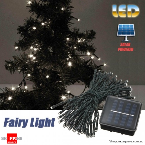 60 Led 8m Solar Powered String Fairy Light Decor For Xmas Party