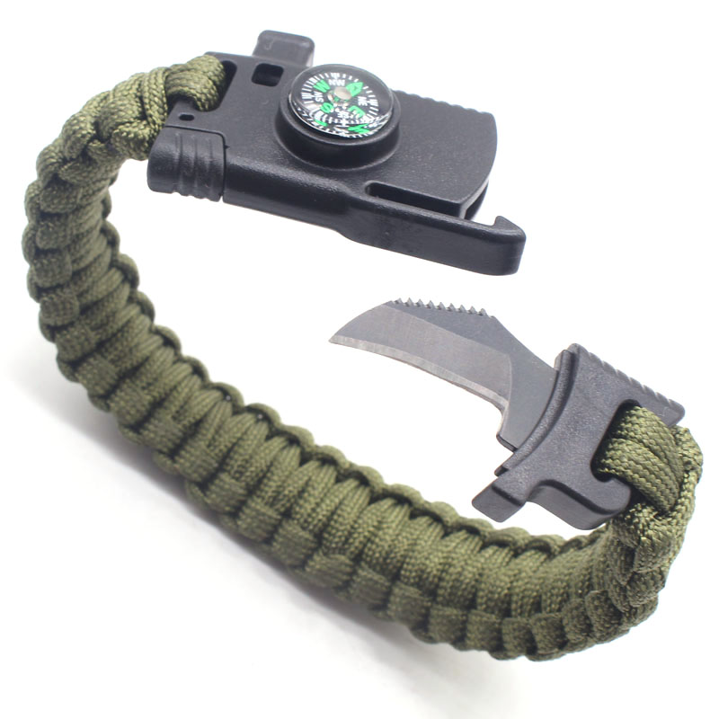 4 in 1 paracord survival bracelet