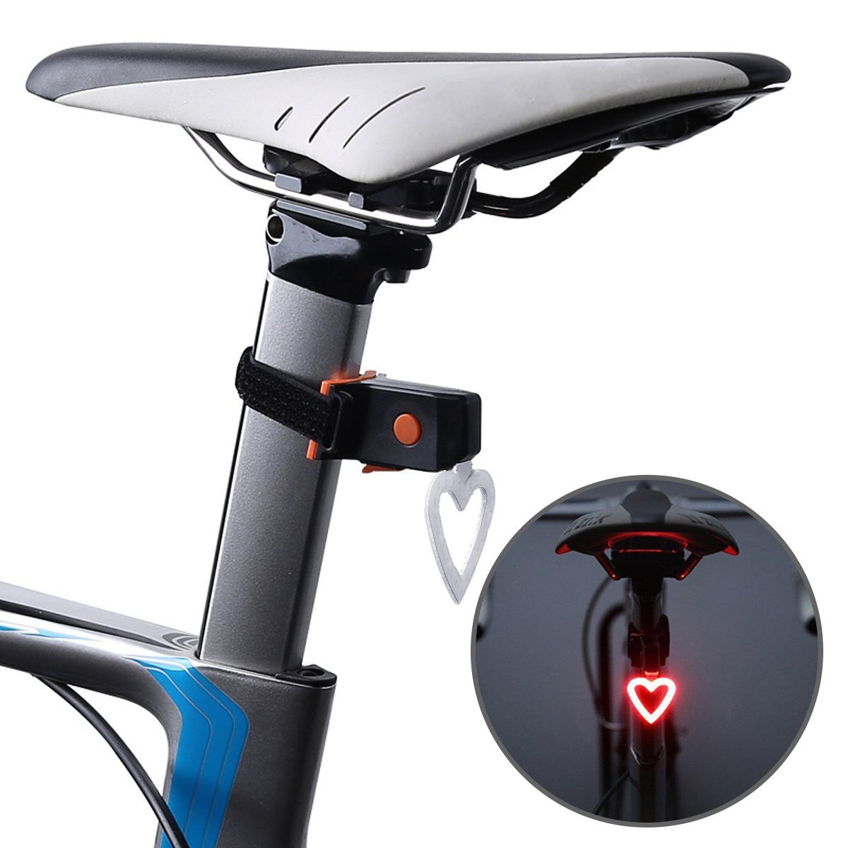 heart bike light