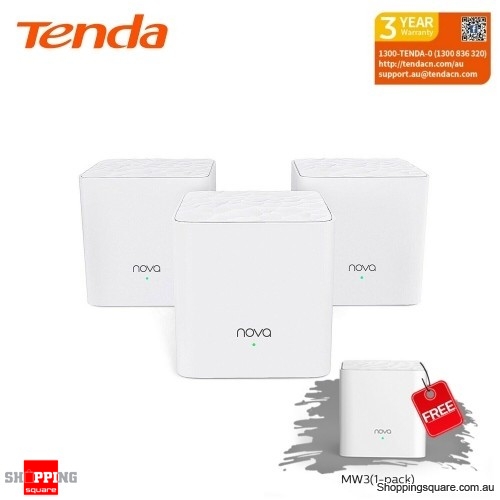 Tenda Nova MW6 AC1200 Whole Home Mesh WiFi System Router White (3 + 1) Pk -  Online Shopping @ Shopping Square.COM.AU Online Bargain & Discount Shopping  Square