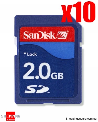 SanDisk SD Card 2GB x 10 Bundle - Online Shopping @ Shopping Square.COM ...