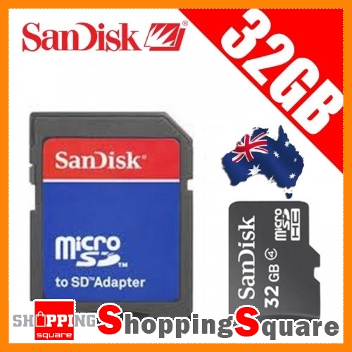 Sandisk 32GB 32G MicroSD card MicroSDHC,SD Adapter New  