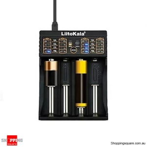 Liitokala Lii 402 Micro USB DC 5V 4Slots 18650 26650 16340 14500 Battery Charger