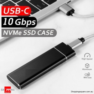 Aluminium M.2 NVMe SSD SATA TO USB 3.2 External Enclosure Storage Case Adapter AU