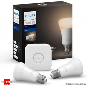Philips Hue E27 A60 White Bluetooth Starter Kit - Warm White