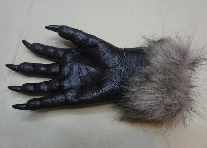 Halloween Realistic Werewolf Wolf Paws Claws Cosplay Latex Gloves ...