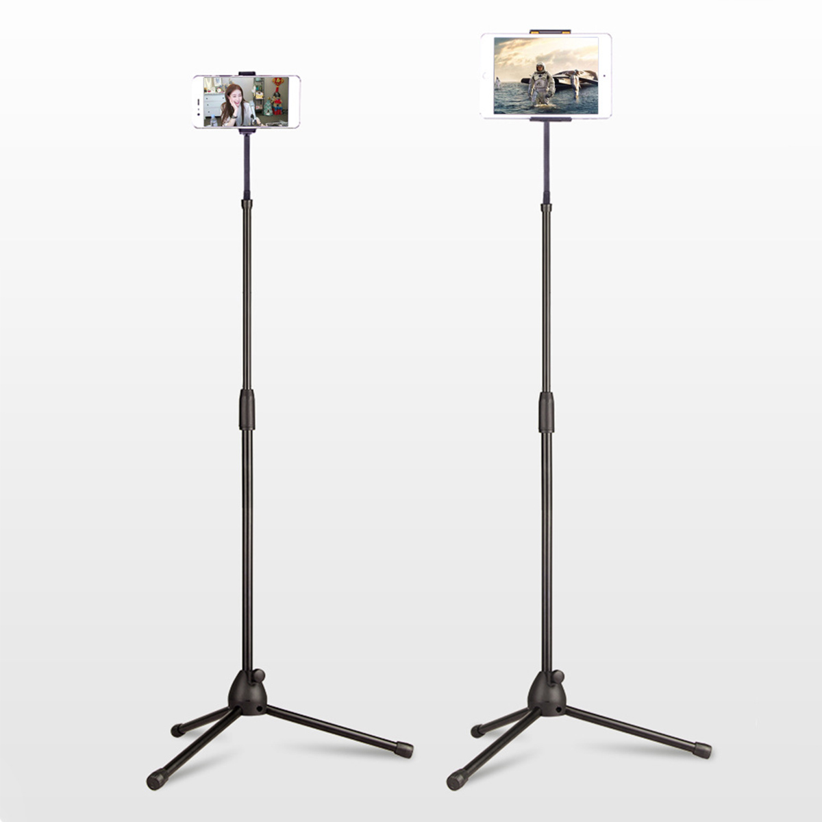 Universal Height Adjustable Mobile Phone Floor Stand Holder for Mobile