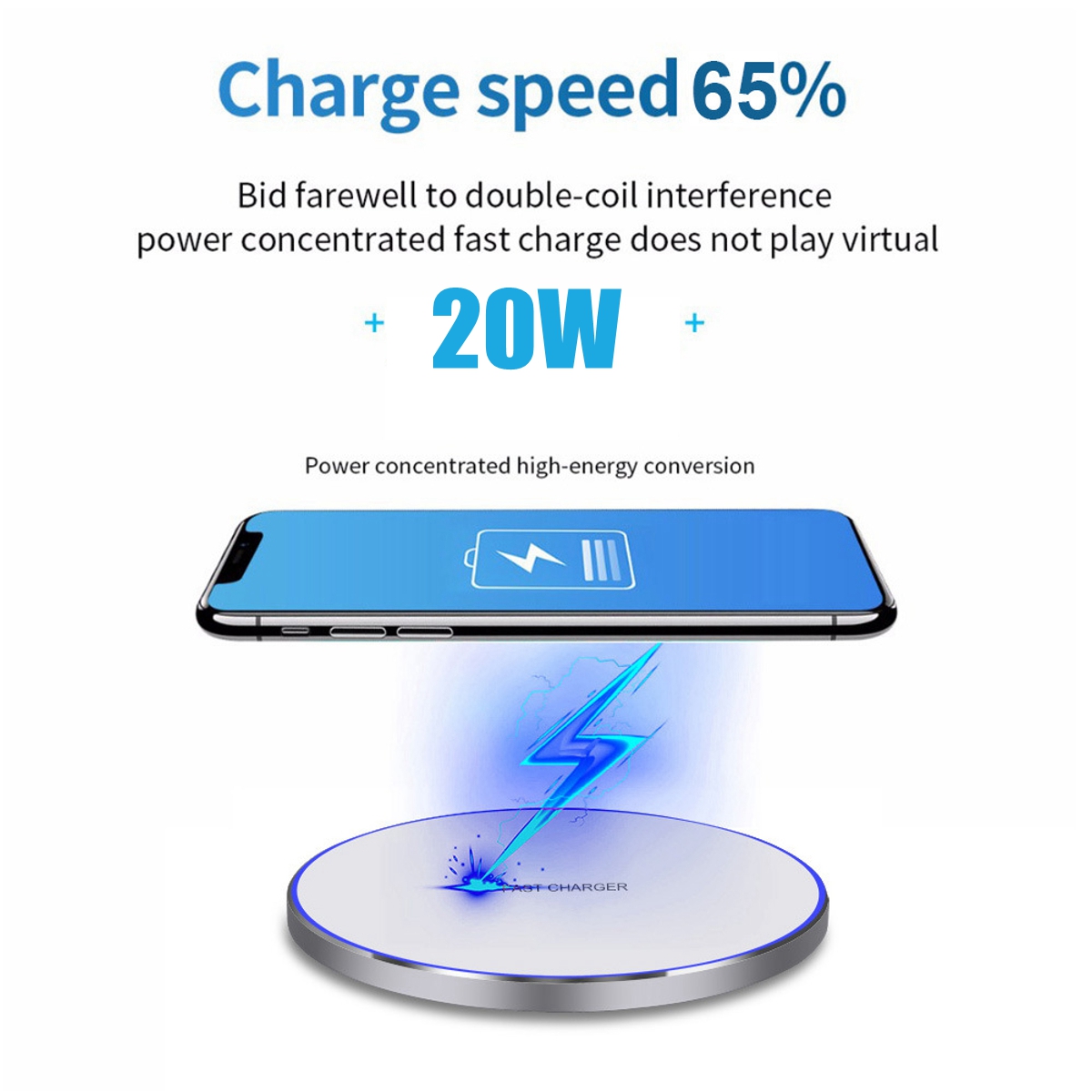 Bakeey 20W Qi Wireless Fast Charger Charging Bracket Pad