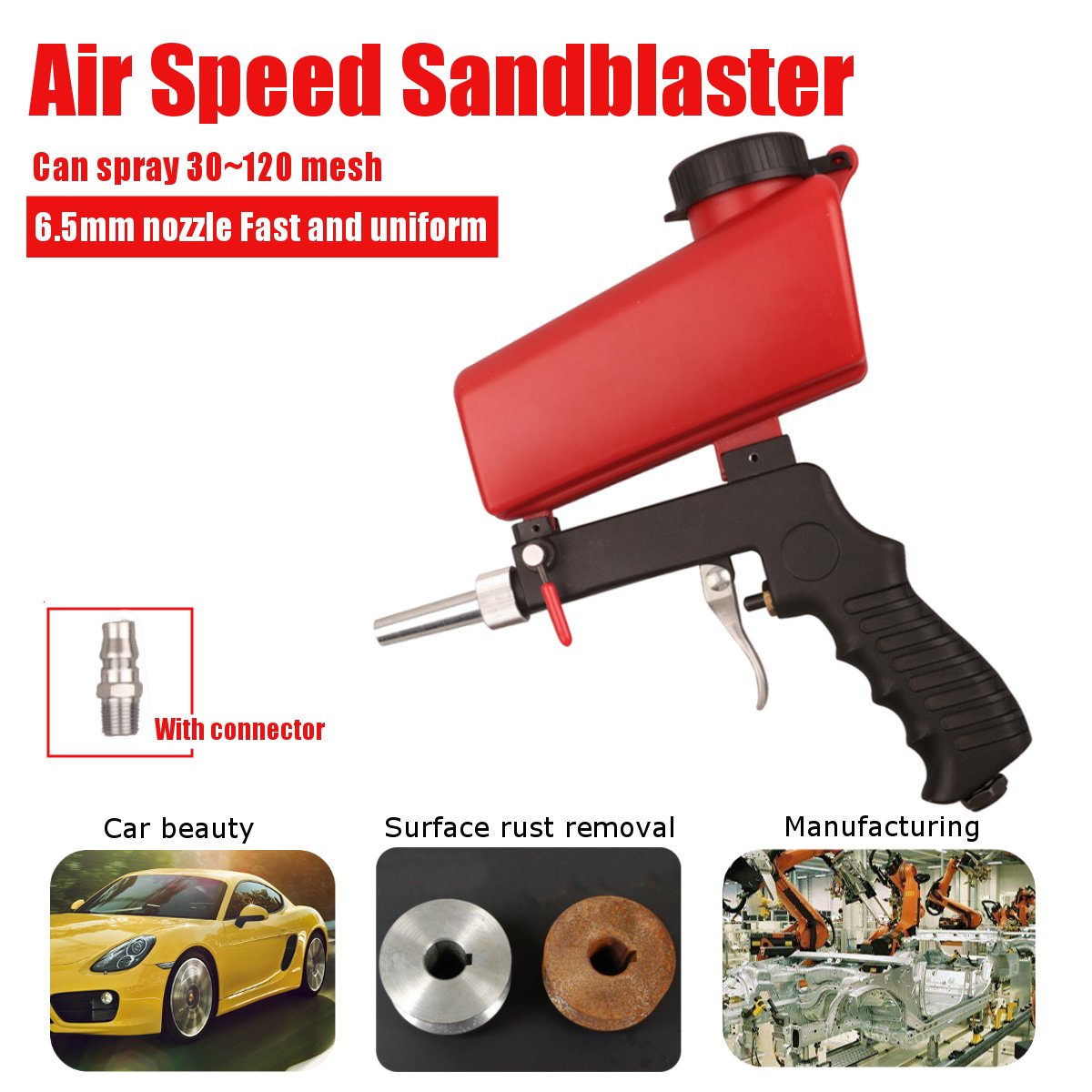 Pneumatic Sandblaster Sand Blaster Mini Handheld Portable Sand Blasting ...