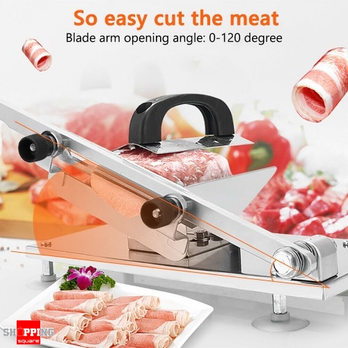 Manual Frozen Meat Slicer, Commercial Beef Mutton Roll Cutting Slicer Home  Use