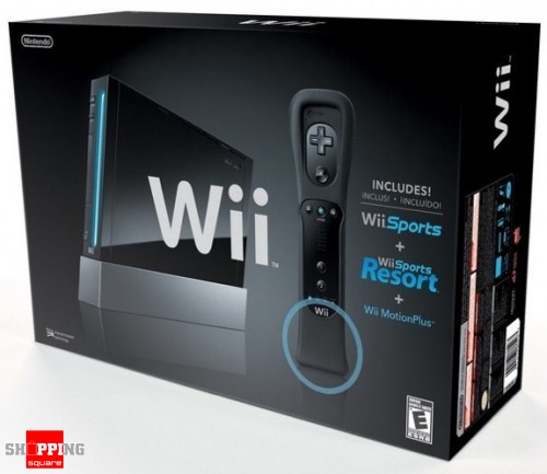 Nintendo Wii Console black +Wii Sports,Wii Sports Resort - Online ...