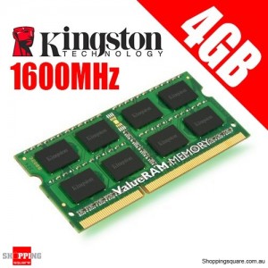 Kingston KVR16S11S8/4 4GB 1Rx8 512M x 64-Bit PC3-12800 CL11 204-Pin SODIMM Laptop Ram