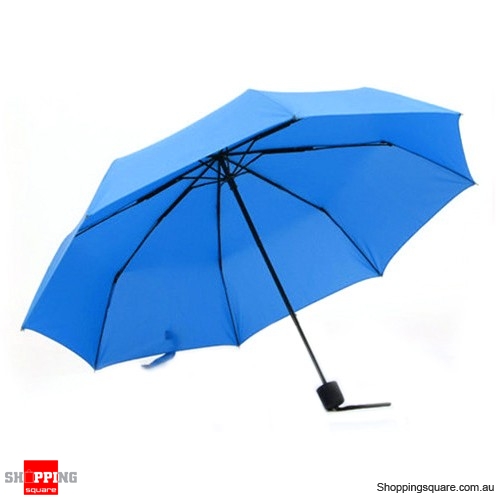 Windproof Mini Compact Folding Handbag Umbrella Light Blue Colour ...