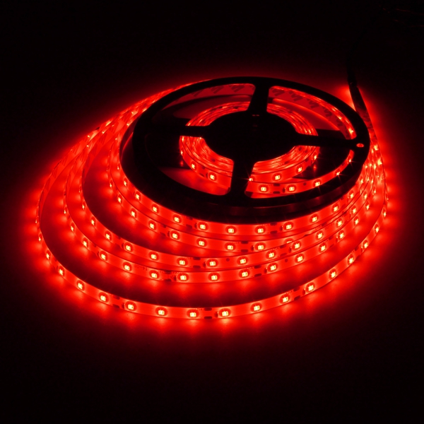 5m 24w Dc12v 300 Smd 2835 Waterproof Led Flexible Strip Light Red 