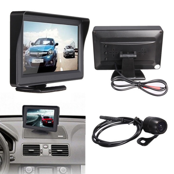 4.3Inch TFT LCD Car Rear View Monitor Reverse Camera Water-proof shock ...