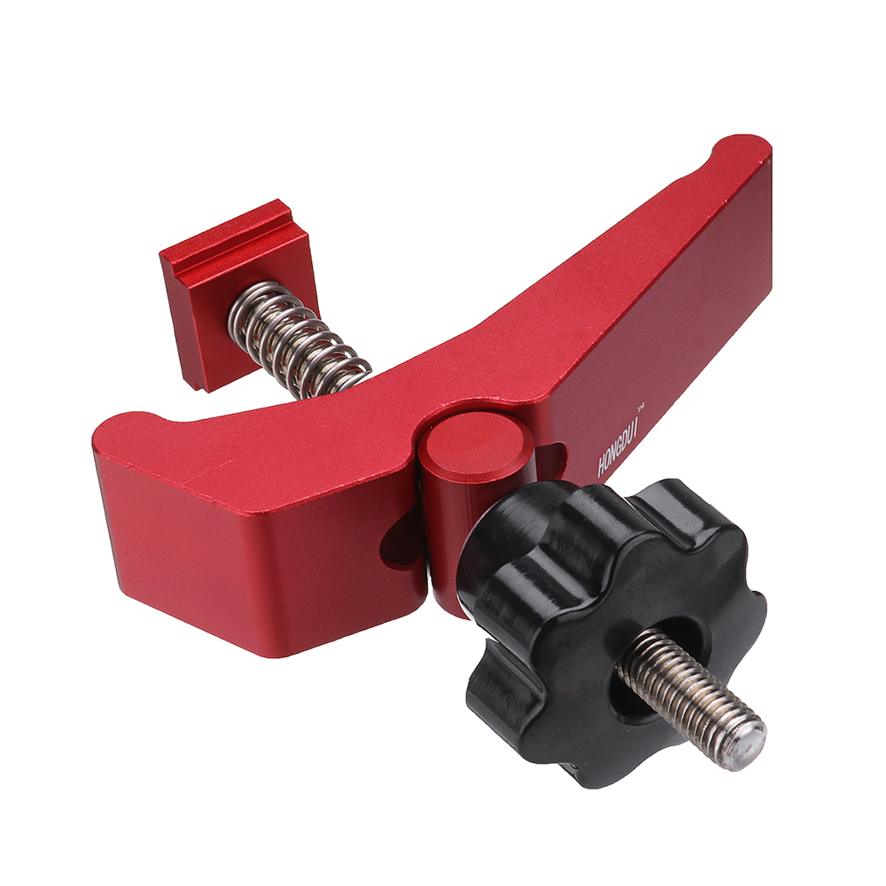 Aluminum Alloy Quick Acting Hold Down Clamp T-Slot T-Track Clamp Set ...