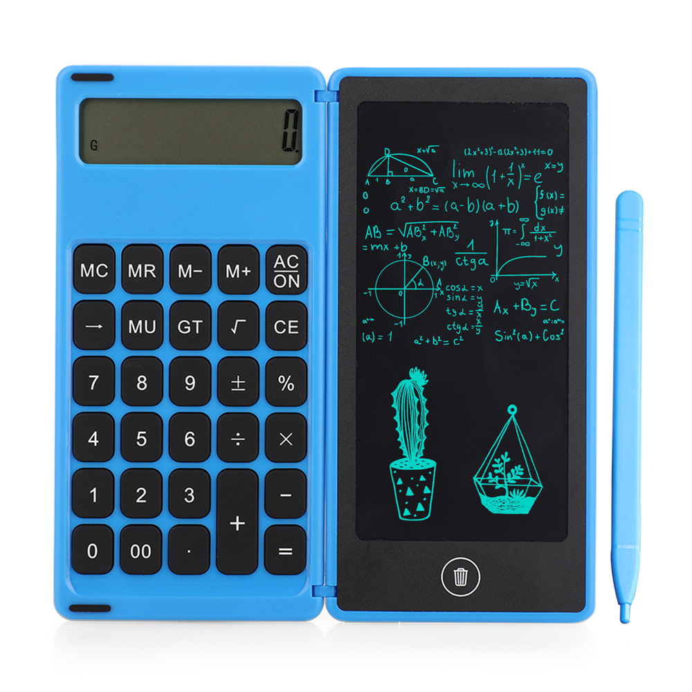 12 Digits Display Desktop Calculator with 6 Inch LCD Writing Tablet ...