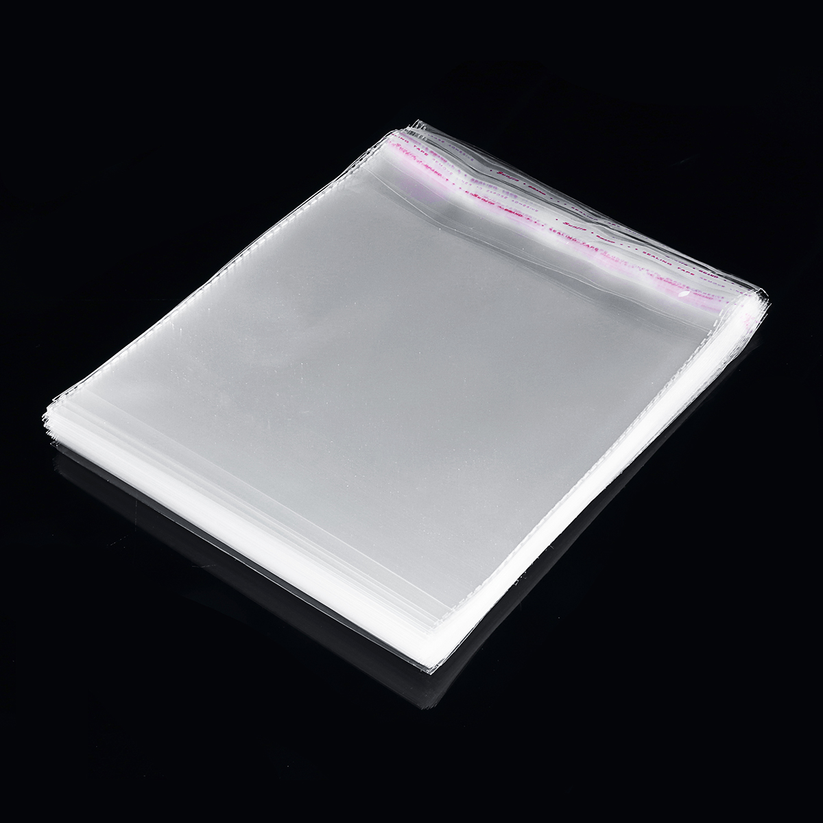 100Pcs 7.5''x7.5'' CD Record Outer Cover OPP Sleeves Clear Storage Self ...