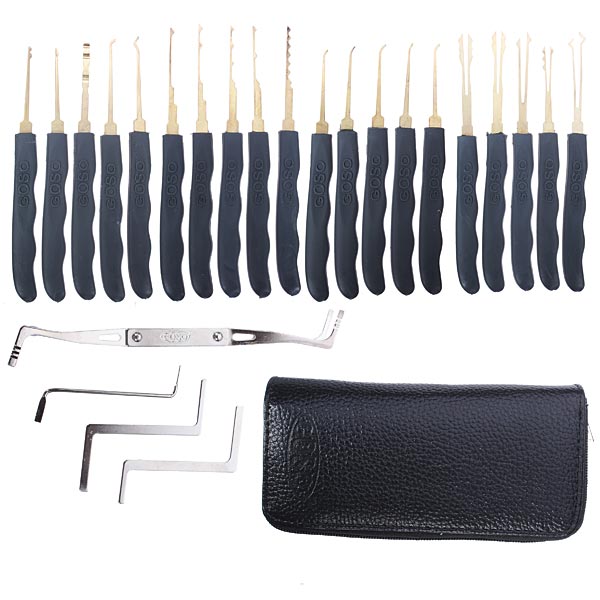 24pcs Single Hook Lock Pick Set Locksmith Tools Lock Pick Kit - Online ...