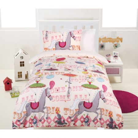 Glow In The Dark Double Bed Circus Girls Quilt Cover Set - Online ...