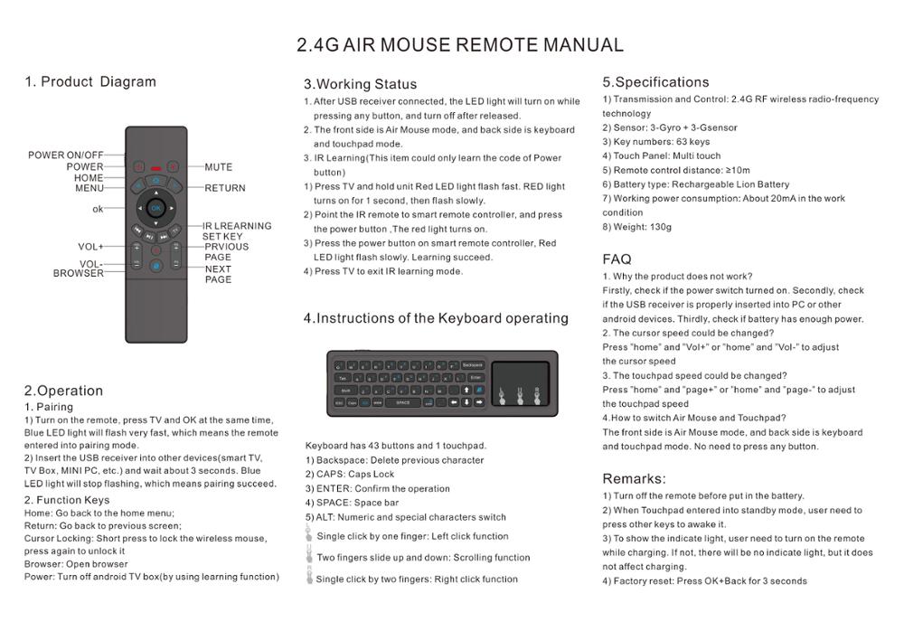 Air remote mouse инструкция. 2.4G Air Mouse инструкция. 2 4g Air Mouse Keyboard инструкция. Air Mouse g7 пульт инструкция. Инструкция к универсальному пульту 2.4g Air Mouse & Keyboard user manual.